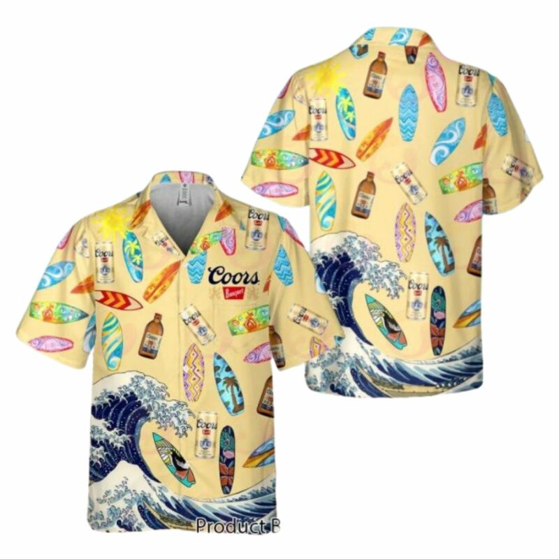 Coors Banquet Surfing Hawaiian Shirt