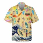 Coors Banquet Surfing Hawaiian Shirt Front