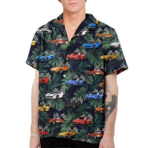 Corvette Collection Palm Leaves Hawaiian Shirt