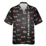 Corvette Generations Flag Logo Hawaiian Shirt