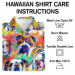 Courageous partner english bulldog dog hawaiian shirt care instruction