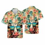 Cow Glass Hawaiian Shirt