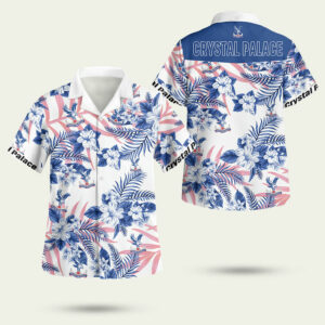 Crystal palace fc hawaiian shirt