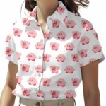 Cute Kirby Face Summer Hawaiian Shirt Front 1