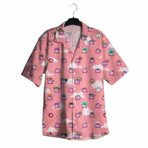Cute Kirby Pixel Hawaiian Shirt