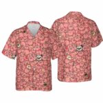 Cute Kirby Waddle Doo Bandana Waddle Dee Meta Knight Kirby’s Characters Hawaiian Shirt