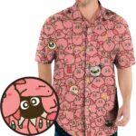 Cute Kirby Waddle Doo Bandana Waddle Dee Meta Knight Kirby’s Characters Hawaiian Shirt Front 1