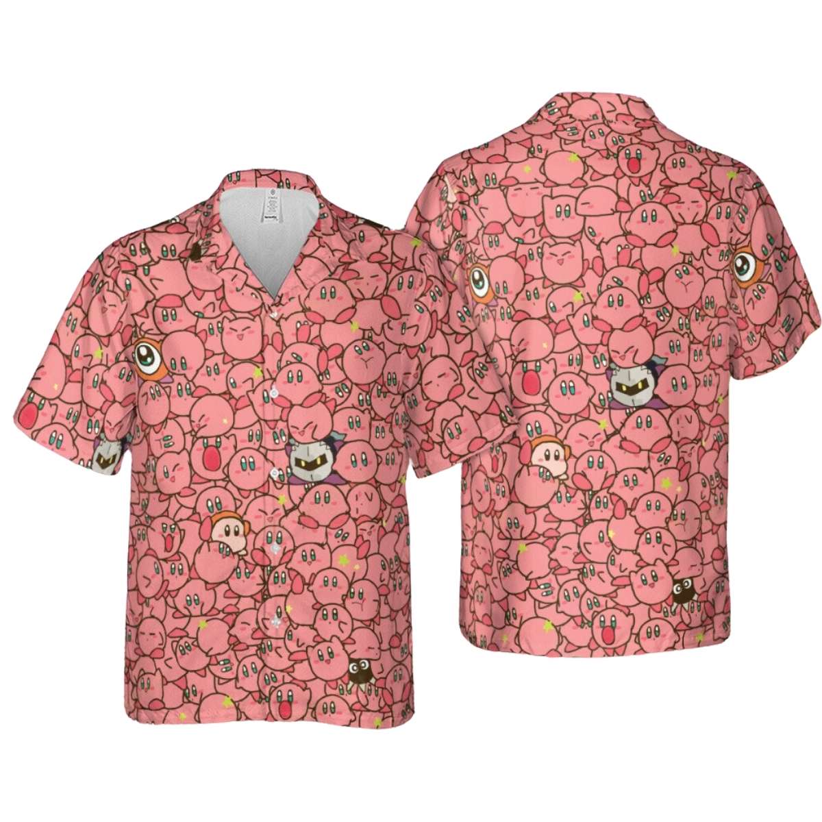 Cute Kirby Waddle Doo Bandana Waddle Dee Meta Knight Kirby’s Characters Hawaiian Shirt
