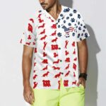 Dachshund American Flag Hawaiian Shirt Front 1