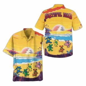 Dancing Bear On The Beach 2025 Hawaiian Shirt
