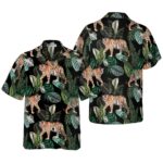Dark Jungle Exotic Tiger Hawaiian Shirt