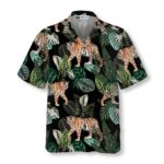 Dark Jungle Exotic Tiger Hawaiian Shirt Front