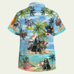 Darth vader boba fett stormtrooper summer time hawaiian shirt back 1