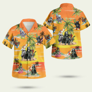 Darth vader summer time 8 print hawaiian shirt