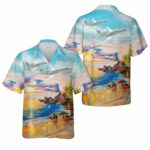 Dassault Falcon 7X Business aircraft Hawaiian Shirt