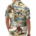 Deadpool And Wolverine Superhero Hawaiian Shirt Back