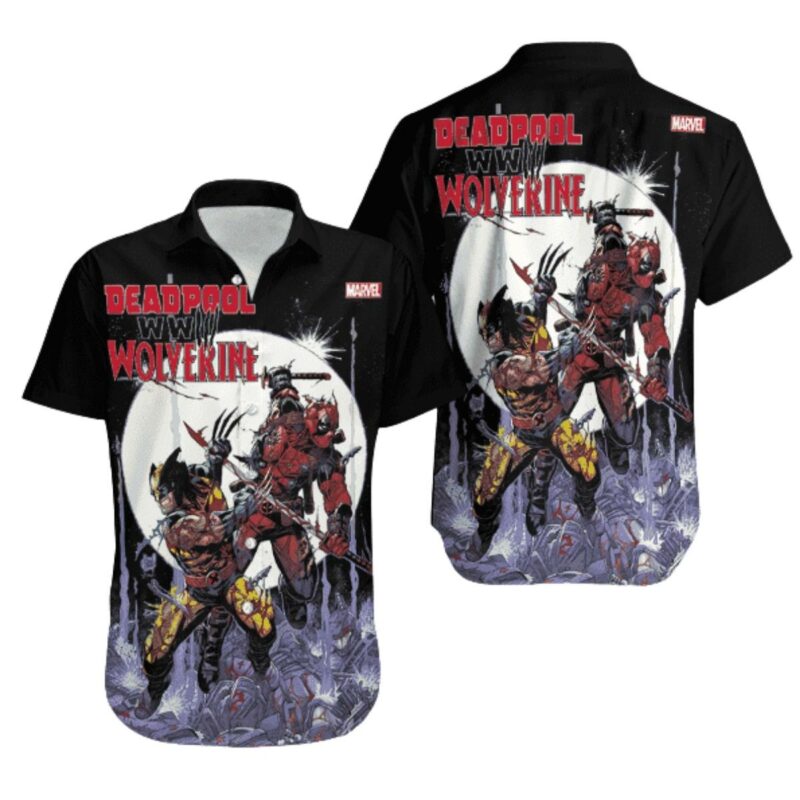 Deadpool And Wolverine World War Iii Hawaiian Shirt