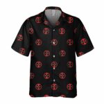 Deadpool Symbol Seamless Superhero Tropical Hawaiian Shirt