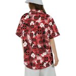 Deadpool Symbol Summer Floral Vacation Hawaiian Shirt Back 1
