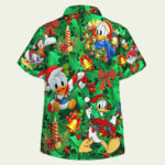 Decor christmas with donald christmas hawaiian shirt back