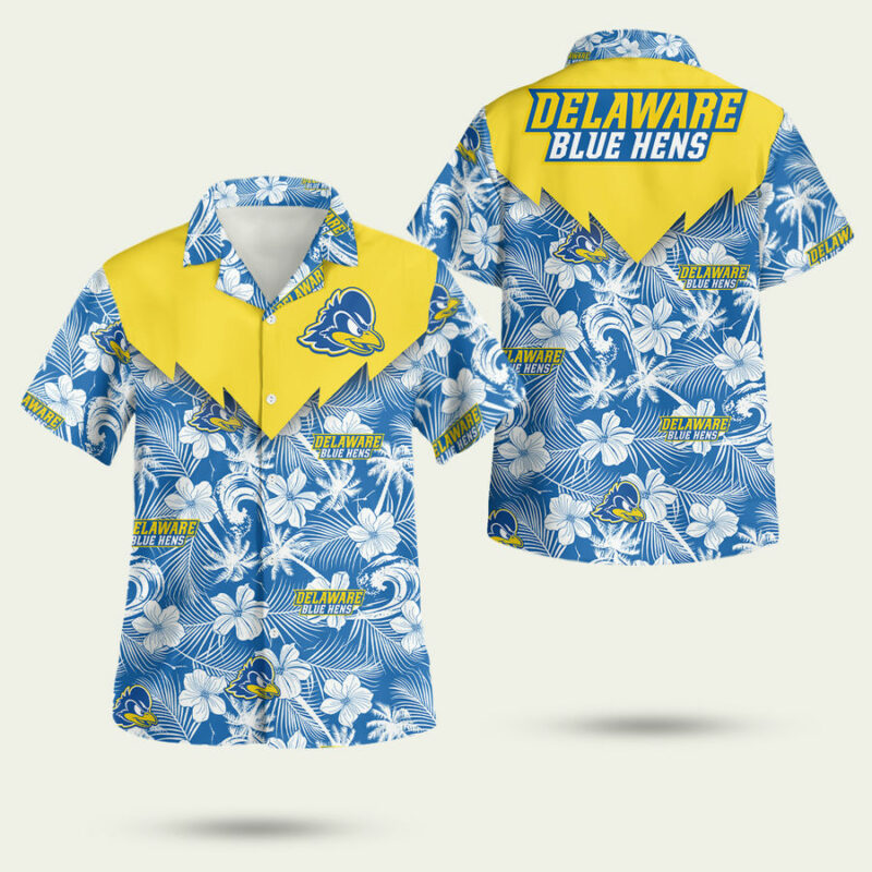 Delaware Blue Hens Hawaiian Shirt