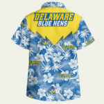 Delaware blue hens hawaiian shirt back side