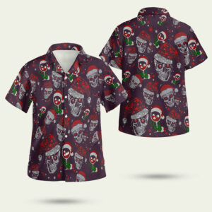 Diamond skull christmas hawaiian shirt