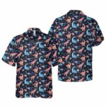 Dinosaur In Space Hawaiian Shirt