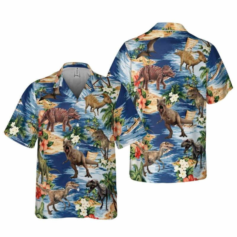 Dinosaur Lover Tropical Summer Hawaiian Shirt