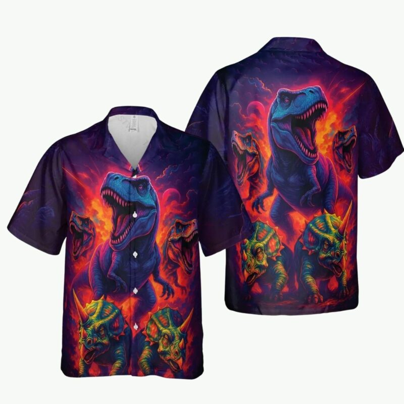 Dinosaur Lovers Vacation Hawaiian Shirt
