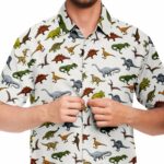 Dinosaur Paleontology Hawaiian Shirt Front 1
