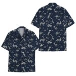 Dinosaur Skeleton Hawaiian Shirt