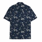 Dinosaur Skeleton Hawaiian Shirt Back