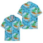 Dinosaur Surfing Hawaiian Shirt