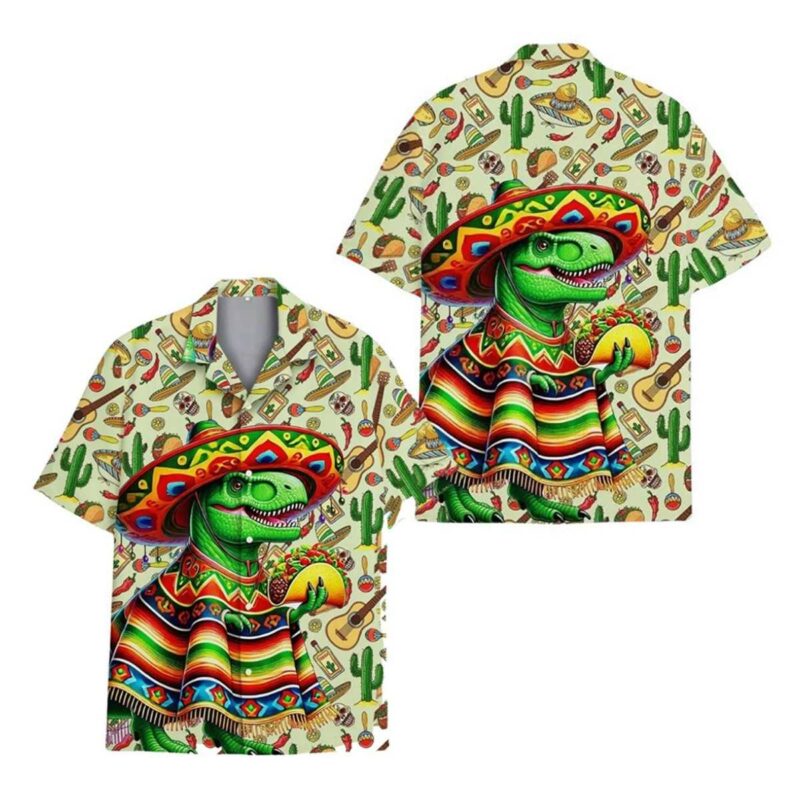 Dinosaur Taco Summer Beach Holiday Hawaiian Shirt