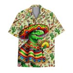 Dinosaur Taco Summer Beach Holiday Hawaiian Shirt Front