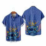 Disney Lilo & Stitch King Crown Hawaiian Shirt