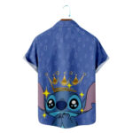 Disney Lilo & Stitch King Crown Hawaiian Shirt Back