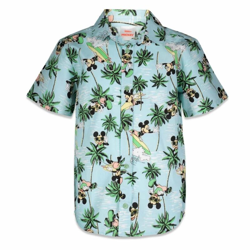 Disney Mickey Mouse Big Boys Hawaiian Shirt