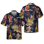 Disney Mickey Mouse Funny And Friends Pirates Of Caribbean Hawaiian Shirt