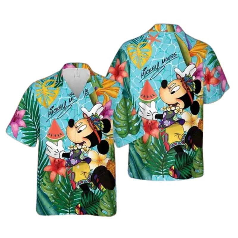 Disney Mickey Mouse Signature Hawaiian Shirt