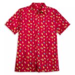 Disney Parks Red Pattern Hawaiian Shirt