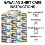 Doc brown back to the future hawaiian shirt care instruction