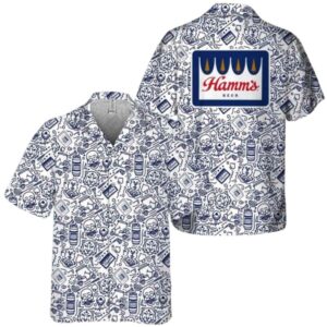 Doodle Art Hamm's Beer Hawaiian Shirt