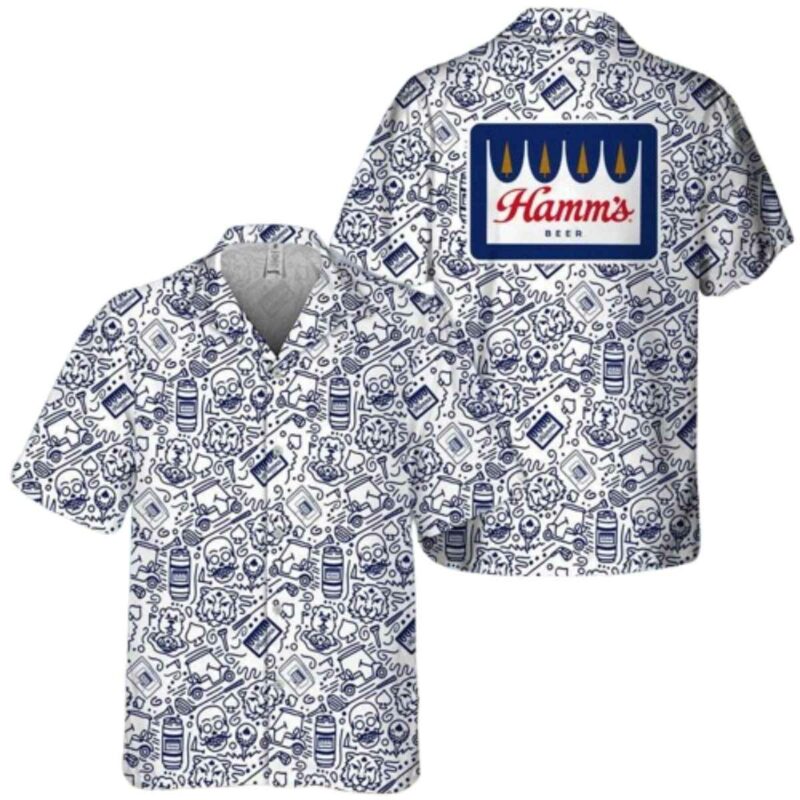 Doodle Art Hamm'S Beer Hawaiian Shirt