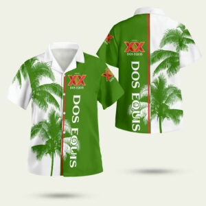 Dos equis beer palm tree hawaiian shirt