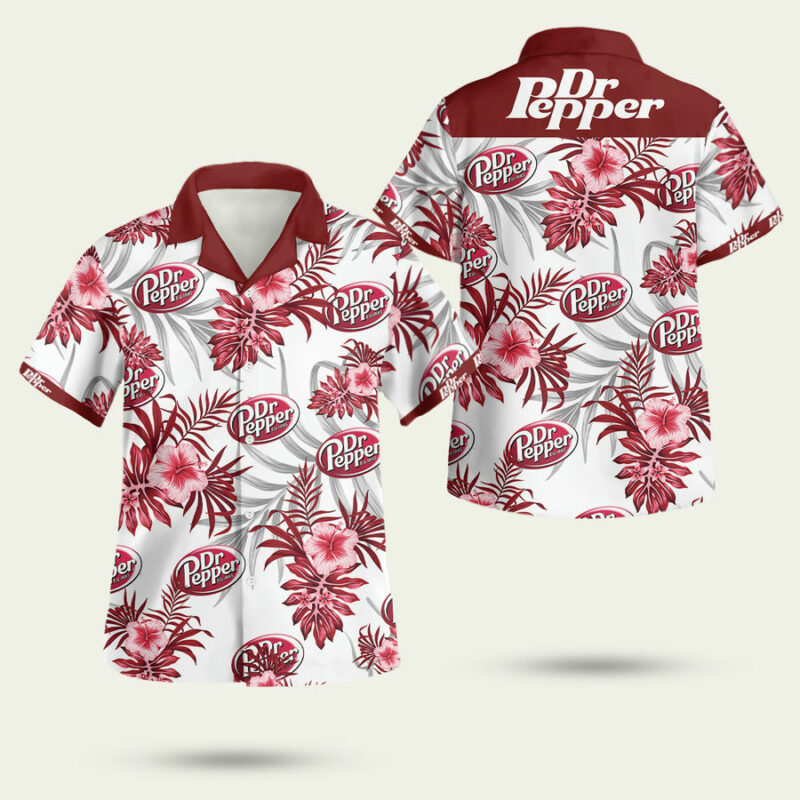 Dr Pepper Hawaiian Shirt