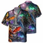 Dragon Christmas Aloha Hawaiian Shirt