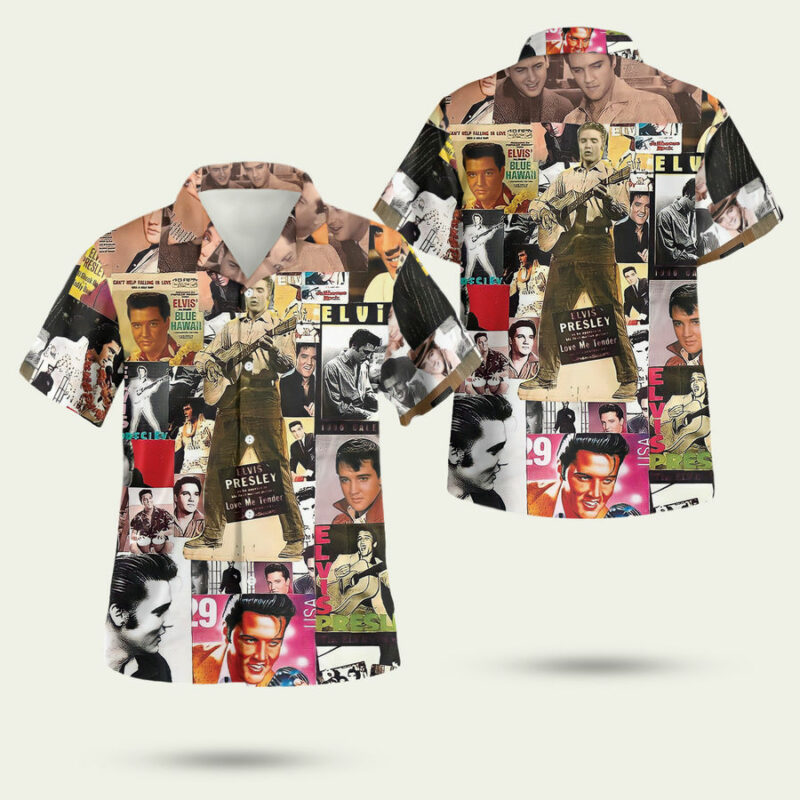 Elvis Presley Album Cover Hawaiian Shirt