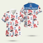 Epl crystal palace floral hawaiian shirt